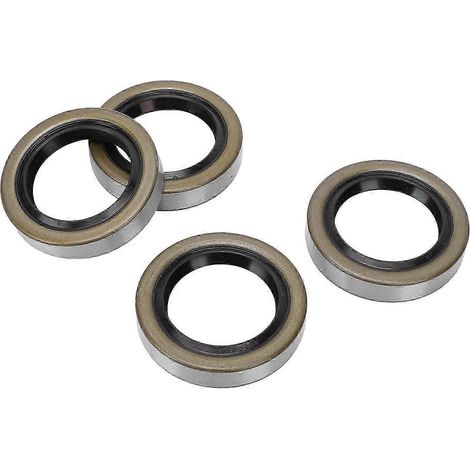 Kit de 4 joints d'étanchéité pour roues de remorque, diamètre intérieur 43,6 mm (1,719 po) et diamètre extérieur 65,1 mm (2,565 po), compatible avec les moyeux Dexter 010 019 00 10 19. (1/5)