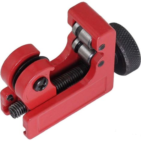 Micro CT-128 Forbici per tubi in alluminio e plastica a parete sottile e resistenti, con lama in ottone (misura: 3-22 mm)