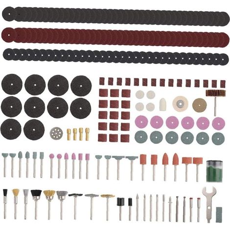 Kit multifuncional de amoladora eléctrica rotativa con 225 piezas para taladrar, pulir y esmerilar. (1/5)