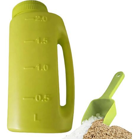 2 l robuster Saatbehälter Steinsalzstreuer Dünger Sand Gras (1/5)