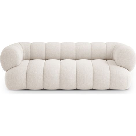 Canapé 3 places en chenille beige clair (1/5)
