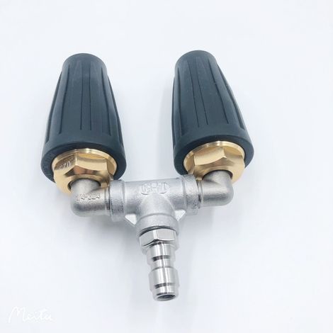 BEBUSINGOTO Doppelturbodüse für 4000-psi-Hochdruckreiniger, 360° drehbare Düsenspitzen für Hochdruckreiniger (1/5)