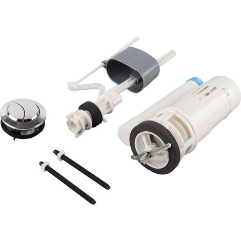 Valve de chasse d'eau de rechange de 20 cm avec bouton-poussoir, kit de réparation universel pour toilettes à économie d'eau (1/5)