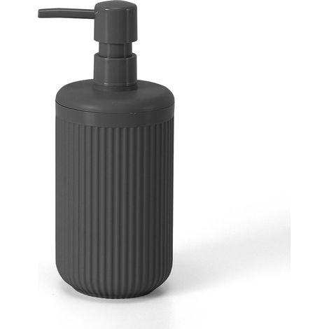 Dispenser sapone grigio in plastica rigida cannettata Arizona (1/5)