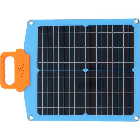 20W 18V Tragbares Solarpanel Monokristallines Silizium Solarpanel Ladegerät für Wohnmobil Camping Outdoor Fahrzeug Stromversorgung Blau (1/5)