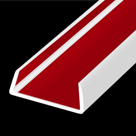 Gummi-Kantenband U-Form selbstklebend 38mm Weiß 6m (1/5)