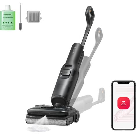Roborock F25 ACE Pro – Aspirapolvere Lavapavimenti Senza Fili JetFoaming 25.000 Pa, Schiuma Anti-Macchie, Autopulizia 95°C, Serbatoio 1000 ml, 0 mm Bordi, Anti-Groviglio
