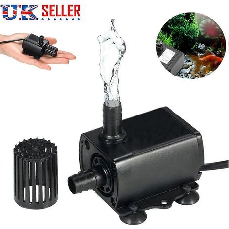 Pompe à eau mini USB sans balais DC5V QR50A ultra-silencieuse pour fontaine, aquarium et circulation (noire) (1/5)