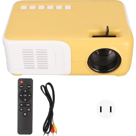 Mini-projecteur LED 1920x1080P 25-30 lumens ANSI 16:9 WiFi miroir écran téléphone protection oculaire portable 100-240V prise américaine (1/5)
