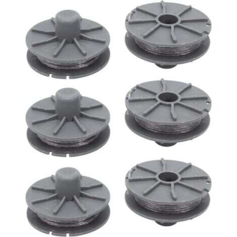 Trimmerfadenspule für Gardena 5307-20 Freischneider, 1,65 mm, 6,1 m Ersatz-Trimmerfadenspule für Gardena 5307 Easycut 400 Art. 8846, ComfortCut 450 Art. 8847, PowerCut Art. 8848 (6 (1/4)