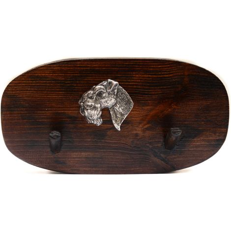 Kerry Blue Terrier, Irish Blue Terrier I - gancio per accessori, gancio per medaglie con un cane, ganci per chiavi di Art-Dog (1/5)