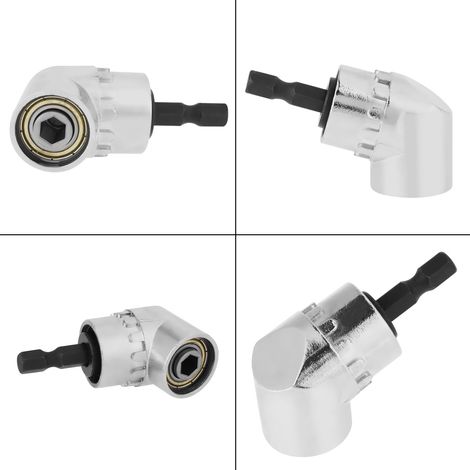 Adaptateur de porte-douille hexagonal à angle de 1/4 po et 105 degrés pour foret, tournevis réglable (1/5)
