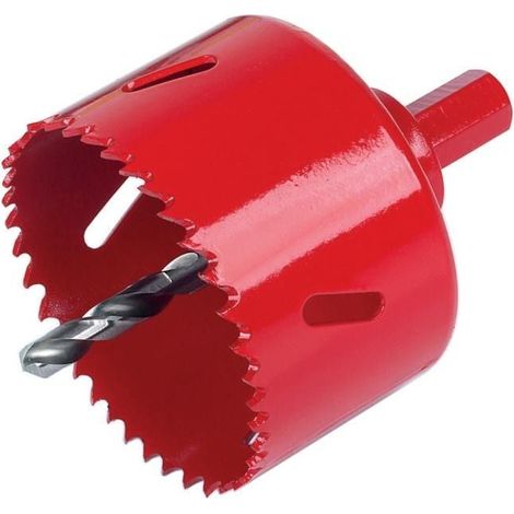 Wolfcraft Lochsäge Ø 45 mm Bimetall inkl. Schaft und Bohrer Bohrmaschinenzubehör