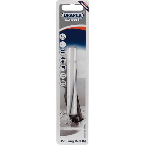 Draper Expert 1.5 X 70mm HSS Extra Long Drill Bit (38899)