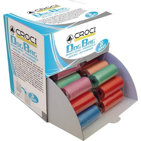 Sac poubelle pour excréments de chien 35x35x82mm - 50 rouleaux