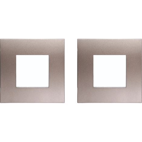 gloca Placche Plastica Compatibili Arké (2 Pezzi Bronzo, 2 Posti) (1/4)