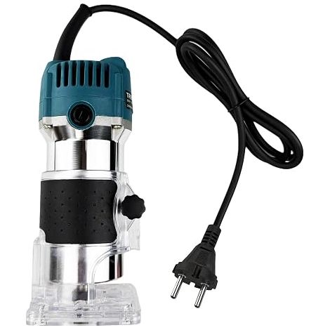 Electric Router, 220V 800W with Transparent Base Edge Guide, Hand Electric for Wood Surface Treatment (1/5)