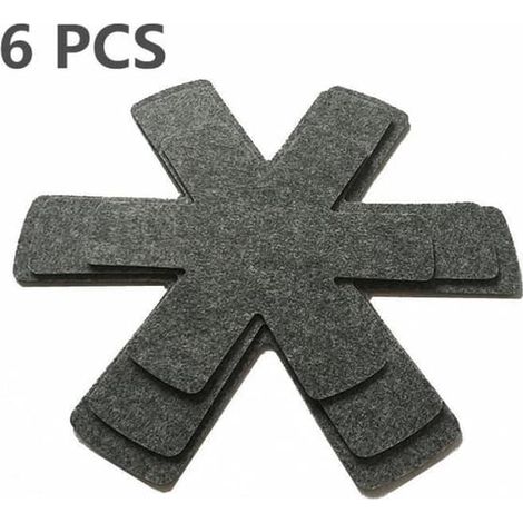 Lot de 6 protège-grains et séparateurs de plateaux, gris (1/4)