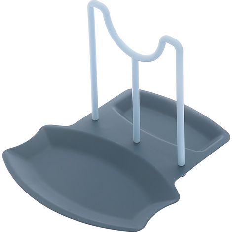 1 tapis de cuisine multifonctionnel bleu avec porte-cuillère (1/5)