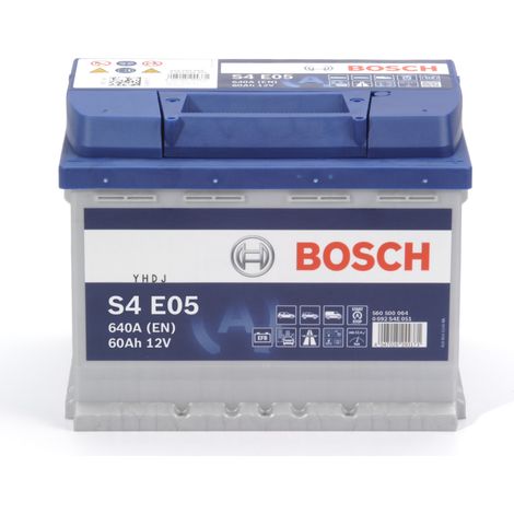 Bosch – Batterie de démarrage voiture EFB 12V 60Ah 640A – Compatible Start-Stop – Dimensions 242x175x190mm – Polarité + à droite