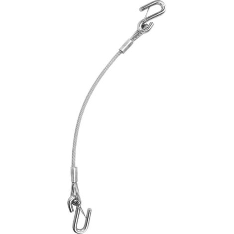 Chaîne de sécurité pour remorque 70cm, robuste et fiable, capacité de charge élevée, câble de remorquage portable pour caravane et camping-car (1/5)