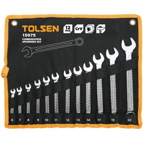 Juego 12 piezas llaves combinadas TOLSEN (1/2)