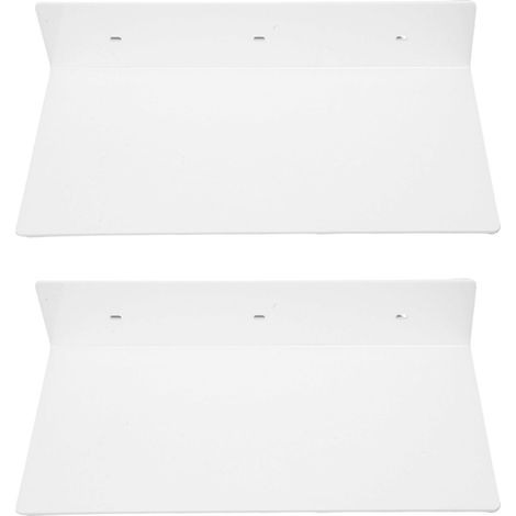 Étagères murales flottantes, rangement mural, étagère de présentation en acrylique blanc pour salle de bain, chambre et salon (1/5)