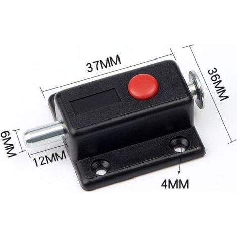 pezzi - chiusure di sicurezza automatiche a pulsante con molla per armadi, serrature per porte interne ed esterne di finestre, guardaroba, camere da letto e bagni. (1/3)