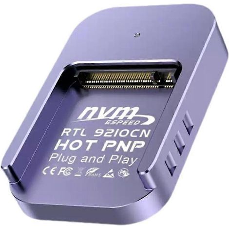 M.2 NVMe zu USB-C PCIe SSD USB 3.2 Gen2 10 Gbit/s mit Schreibschutz (1/5)