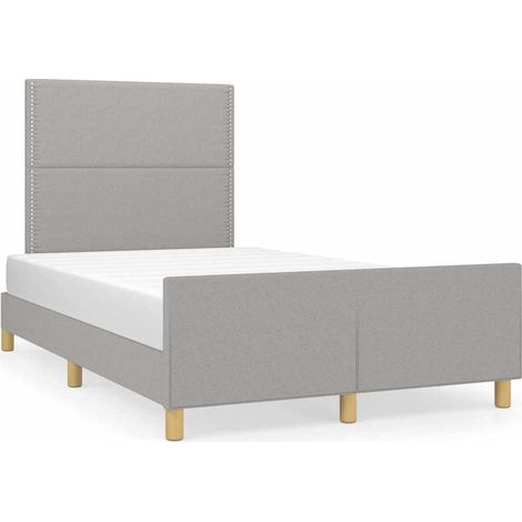Maison Exclusive - Giroletto senza Materasso Grigio Chiaro 120x200 cm Tessuto (1/5)