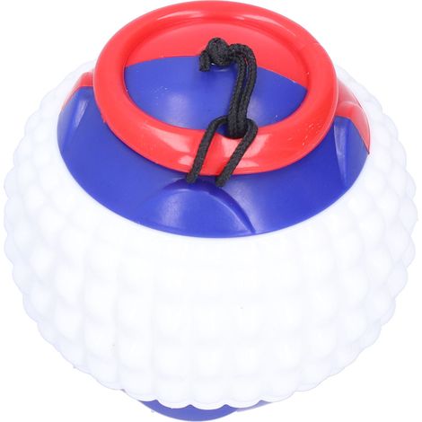 Balle d'entraînement extensible pour chien, jouet à mâcher avec corde en caoutchouc résistant pour des jeux interactifs et ludiques (bleu) (1/5)