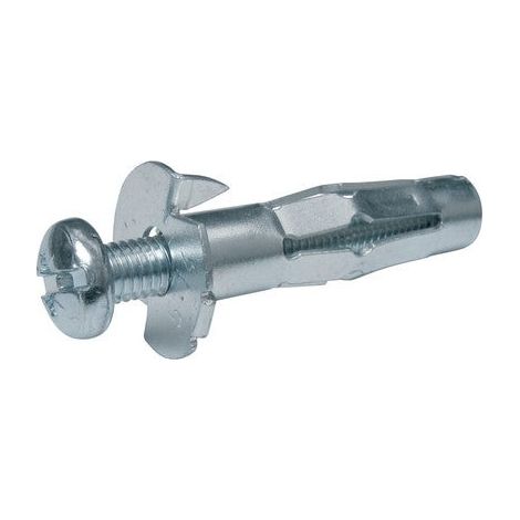Lot de 2 chevilles klix 8x53mm et vis 8x70mm – Charge maximale 45kg – Pour matériaux creux – Profondeur de perçage 63mm – Red Head