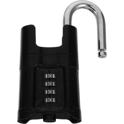 Cadenas à Combinaison 4 Chiffres Réinitialisable Étanche en Alliage de Zinc pour Usage Extérieur, Protection Garage, Boîte à Outils, Portail, Abri de Jardin, Serrure Résistante (1/5)