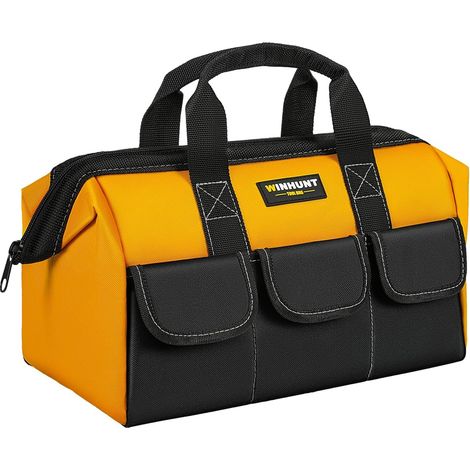 Werkzeugtasche mit mehreren Fächern, großem Fassungsvermögen, Nylongewebe, ideal für Heimwerker, Handwerker und Profis, OUYLAF (1/5)