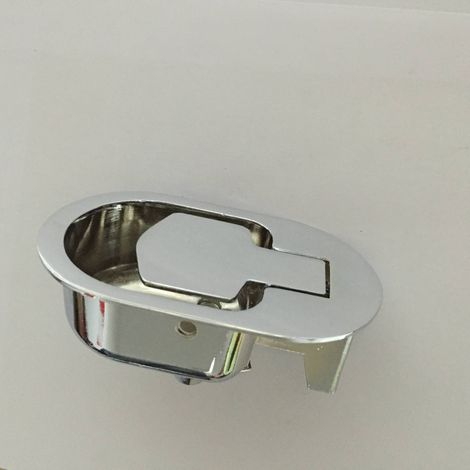 Aluminum alloy bottom two-hole electroplated switch buckle pull cord office furniture hardware accessories silent design (1/5)