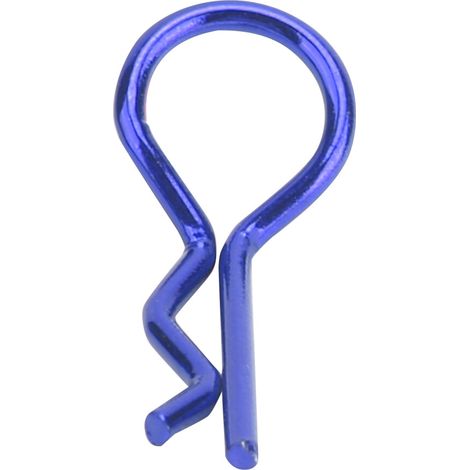 Blaue R-förmige Schlaufe/Stift für die Karosserie, kompatibel mit ferngesteuerten Autos im Maßstab 1/5-1/10 (10 Stück pro Packung)