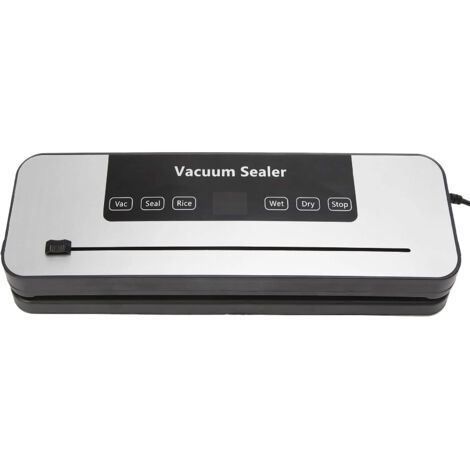 Machine à emballer sous vide, 6 en 1, avec affichage numérique LED, compte à rebours, programme de soudage, mode de scellage, riz, humide, sec pour tout type d'aliment,contient 50 sachets
