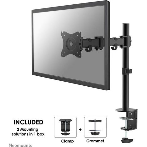 Neomounts NM-D135BLACK Soporte de escritorio para pantalla negro acero (1/4)