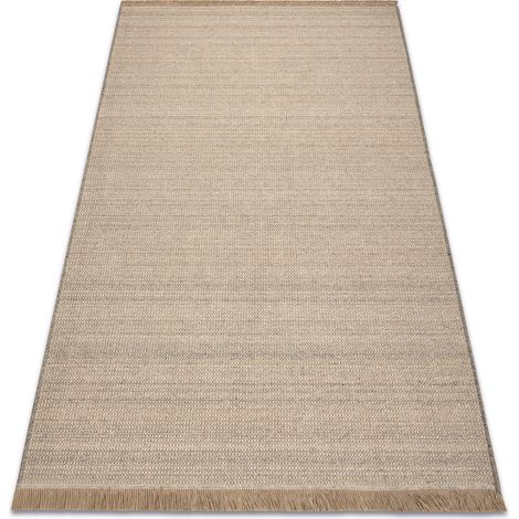 Wollteppich VILLA 8986/79500 Melange SIZAL, flachgewebt beige / grau beige 120x160 cm