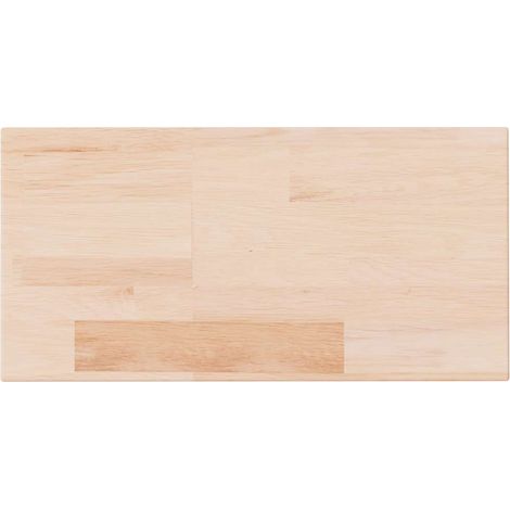 Mensola da Parete  Ripiano 40x20x4 cm Legno Massello di Rovere Non Trattato (1/5)