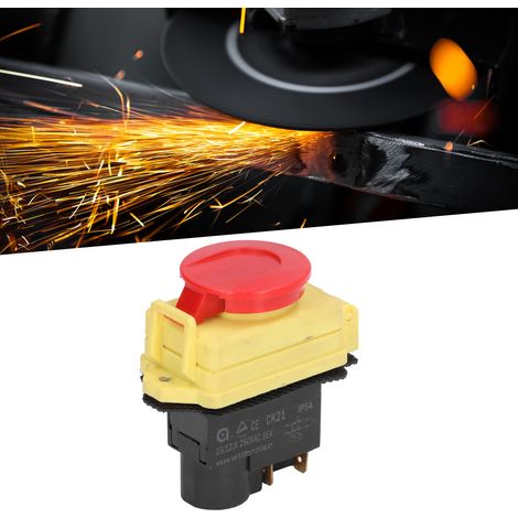 250-V-Ein/Aus-Elektromagnetschalter mit wasserdichtem Druckknopf für industrielle Werkzeugmaschinen (1/5)