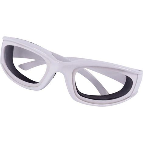 Schutzbrille für Zwiebeln, ideal zum Kochen. Zwiebeln sicher schneiden und Speisen ohne Tränen zubereiten. Verhindert Rauch und Dampf. (1/5)