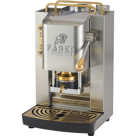 Máquina de café faber pro inox deluxe depósito vidrio silenciosa
