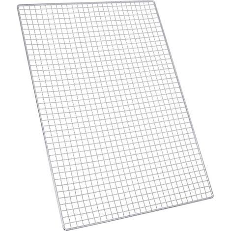 Grille de barbecue en acier inoxydable 29,5x44cm – Antirouille et facile à nettoyer – Pour grillades et pâtisserie (1/5)