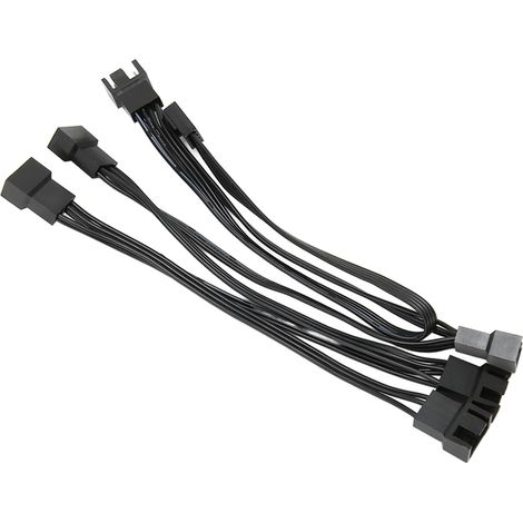 Prolongateur PWM 4 broches pour ventilateurs PC - Câble d'extension d'alimentation pour refroidissement boîtier (1/5)
