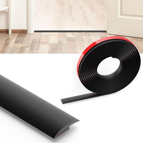 Barre de Seuil Adhesive,1,2M x 3,3CM x 3MM(H) Bande de Seuil, Barre de seuil Adhesive PVC,Rattrapage Niveau pour Hauteur du seuil,Rampe de Transition Sol,Barres de Transition de seuil (1/5)