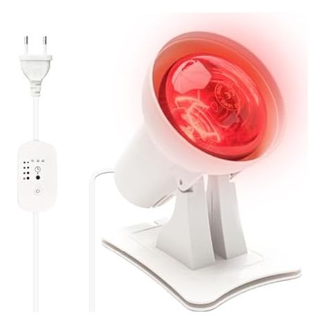 Lampe Infrarouge Infrared Light Therapy: 150Watt Lampe à Chaleur Infrarouge Avec Minuterie à 3 Niveaux, Réglage De La Température à 4 Niveaux Et Minuterie Pour Détendre Les Muscles Fatigués (1/5)