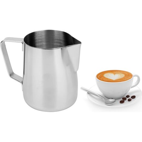 150 ml Milchkännchen aus Edelstahl zum Aufschäumen von Milch, Kaffee und Latte Macchiato – ideal für Zuhause oder das Café (1/5)