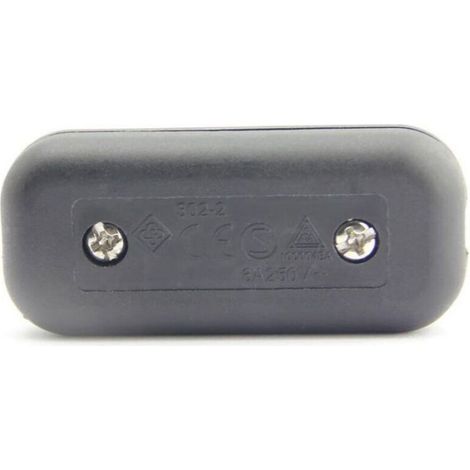 Interrupteur À Bascule - 6 A - Pour Éclairage Double Commande - Noir - 60 X 26 X 16 Mm - 2 Pièces (1/4)