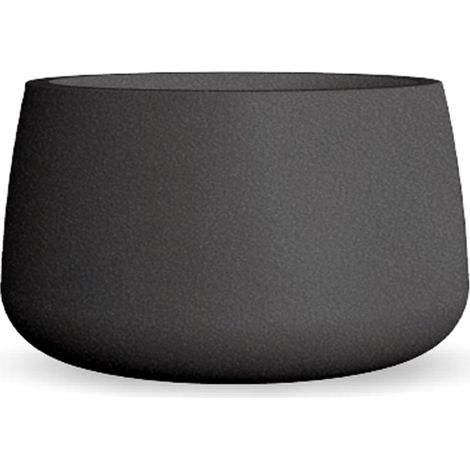 Moovere – Jardinière ronde CAMELIA 60 pour plantes et fleurs – Ø59 x 39 cm – 74 L – Polyéthylène résistant aux UV – Intérieur et extérieur – Anthracite